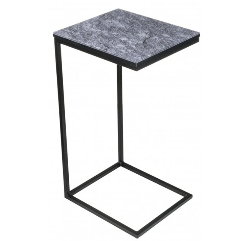 Приставной стол Zermatt Side Table gray Серый (Gray) Приставной стол Zermatt Side Table gray Серый (Gray) в Твери | Loft Concept