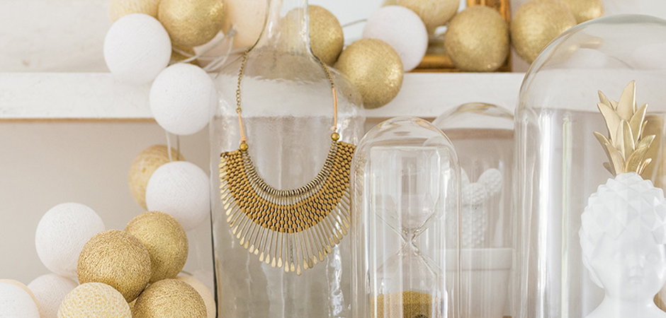 Гирлянда хлопковые фонарики Сotton Ball Shell-Gold - Loft-Concept в Твери