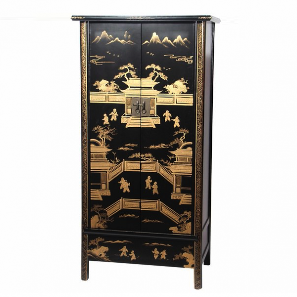 Шкаф Chinese History Rack Черный Шкаф Chinese History Rack Черный в Твери | Loft Concept