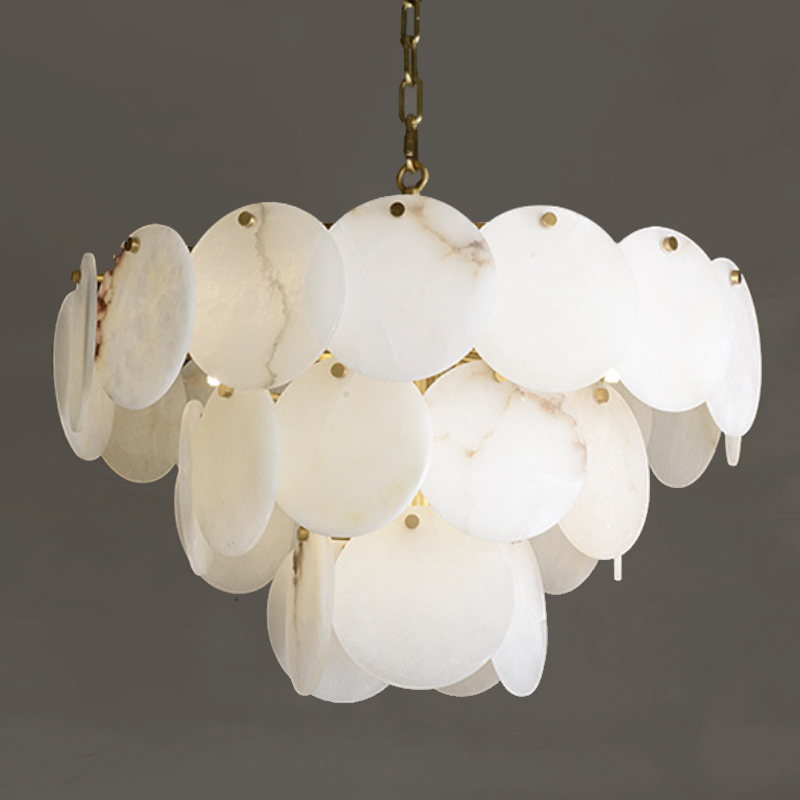 Люстра Letizia Marble Three Tiered Chandelier Латунь Белый Мрамор Bianco Люстра Letizia Marble Three Tiered Chandelier Латунь Белый Мрамор Bianco в Твери | Loft Concept