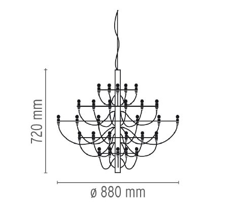 Люстра Flos 2097 30 Chrome Люстра Flos 2097 30 Chrome в Твери