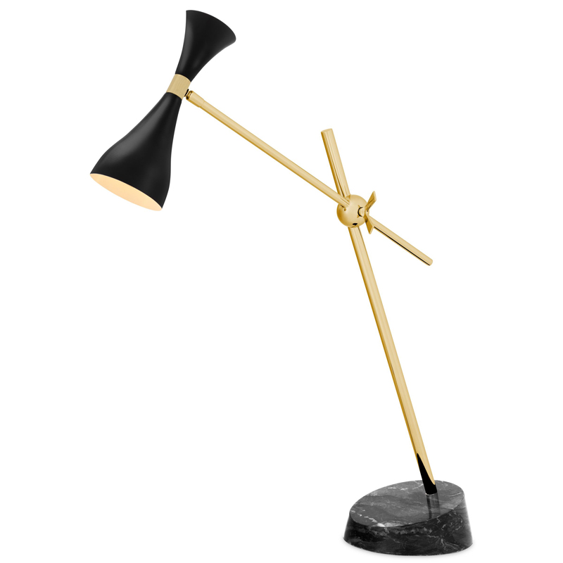 Настольная лампа Eichholtz Desk Lamp Cordero xl Черный Латунь Черный Мрамор Nero Настольная лампа Eichholtz Desk Lamp Cordero xl Черный Латунь Черный Мрамор Nero в Твери | Loft Concept