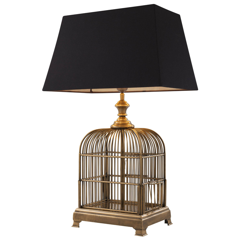 Настольная лампа Eichholtz Table Lamp Senator Винтажная латунь Черный Настольная лампа Eichholtz Table Lamp Senator Винтажная латунь Черный в Твери | Loft Concept