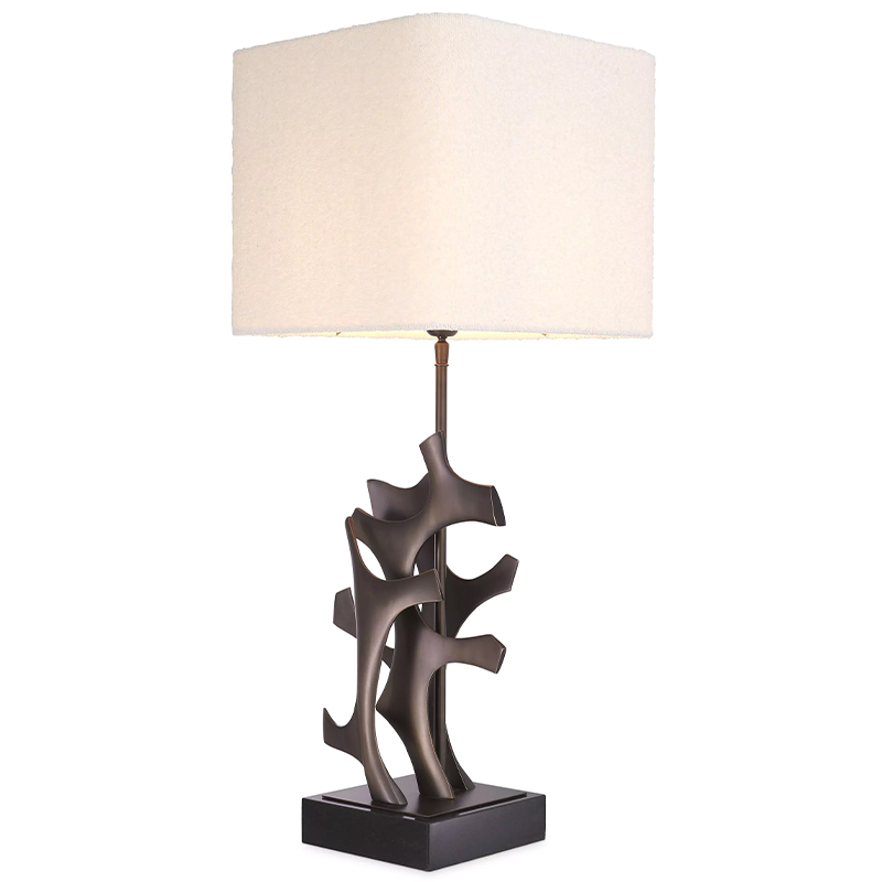 Настольная лампа Eichholtz Table Lamp Agape Темная бронза Белый Настольная лампа Eichholtz Table Lamp Agape Темная бронза Белый в Твери | Loft Concept