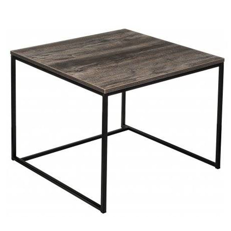 Приставной стол Industrial Oak Natil Side Table Коричневый Черный Приставной стол Industrial Oak Natil Side Table Коричневый Черный в Твери | Loft Concept