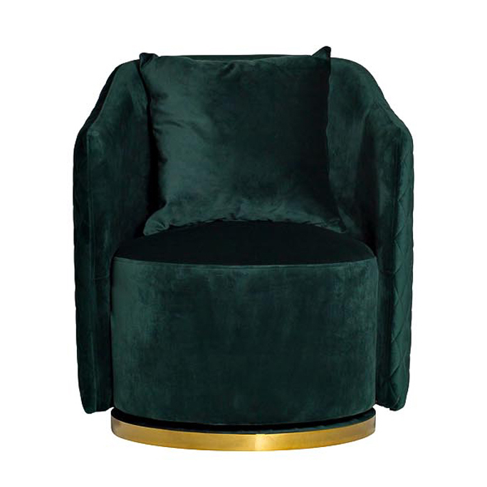 Кресло вращающееся Honnor Armchair Изумрудный Глянцевое золото Кресло вращающееся Honnor Armchair Изумрудный Глянцевое золото в Твери | Loft Concept