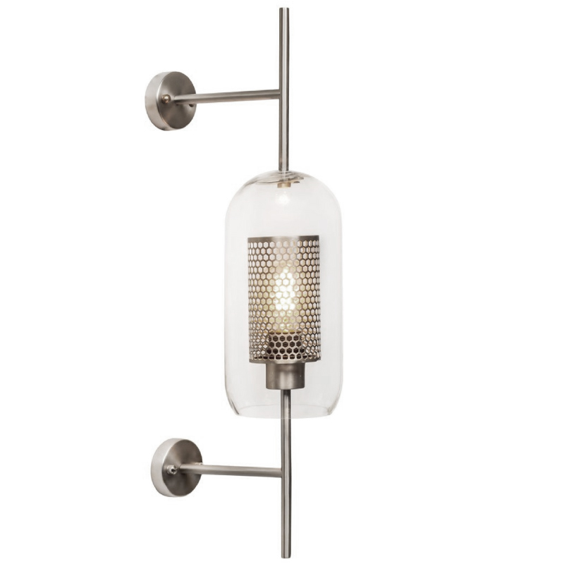 Бра Perforation Wall Lamp Nickel 67 Никель Прозрачное Стекло Бра Perforation Wall Lamp Nickel 67 Никель Прозрачное Стекло в Твери | Loft Concept