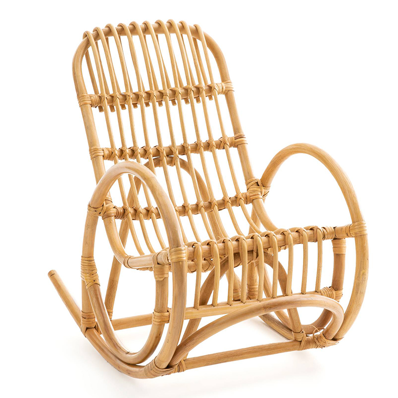 Детское кресло-качалка Wicker Baby Rocking Chair Бежевый в Твери | Loft Concept 