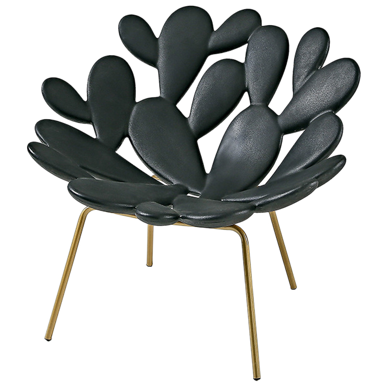 Кресло Filicudi Armchair Черный Черный Латунь Кресло Filicudi Armchair Черный Черный Латунь в Твери | Loft Concept