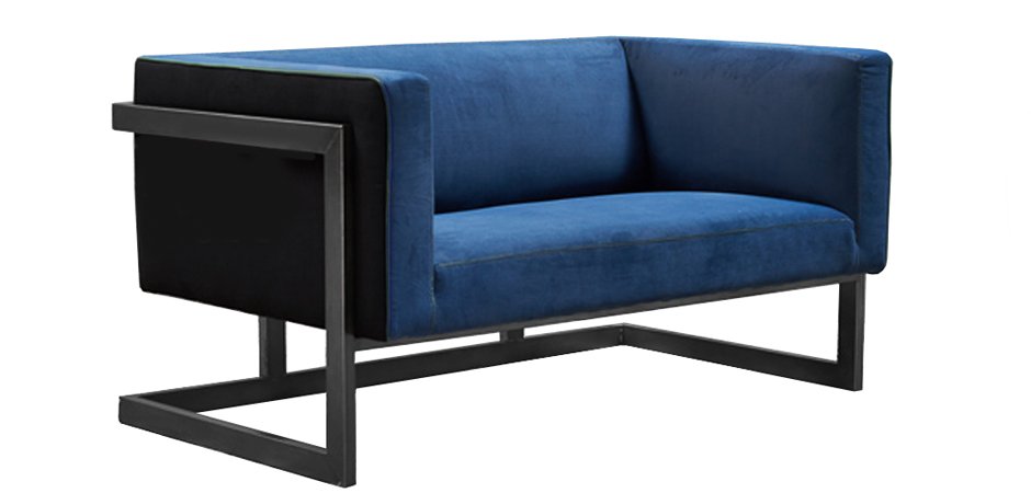 Диван Cube Blue Loveseat Sofa Диван Cube Blue Loveseat Sofa - Loft-Concept в Твери
