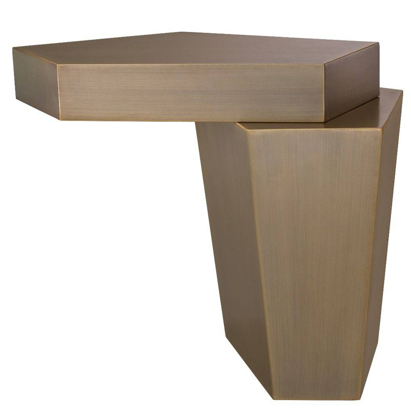 Приставной стол Eichholtz Coffee Table Calabasas High brass Латунь Античная полированная Приставной стол Eichholtz Coffee Table Calabasas High brass Латунь Античная полированная в Твери | Loft Concept