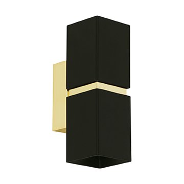 Бра Lestor double square gold Черный Глянцевое золото Бра Lestor double square gold Черный Глянцевое золото в Твери | Loft Concept