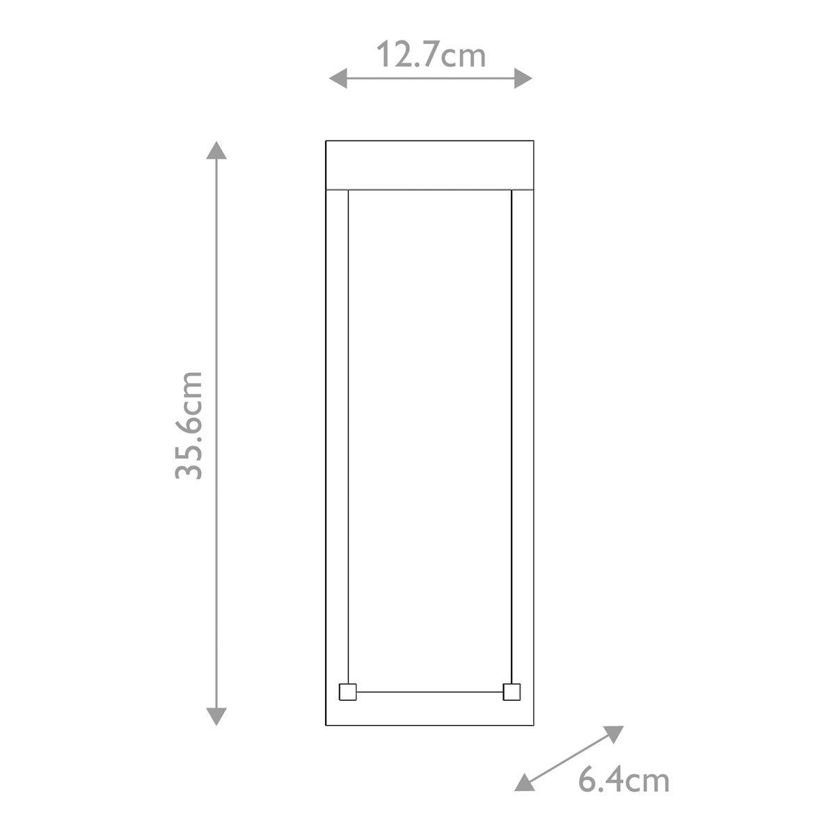 Настенный фонарь уличный прямоугольный черного цвета со стеклом с пузырьками Eurofase в Твери