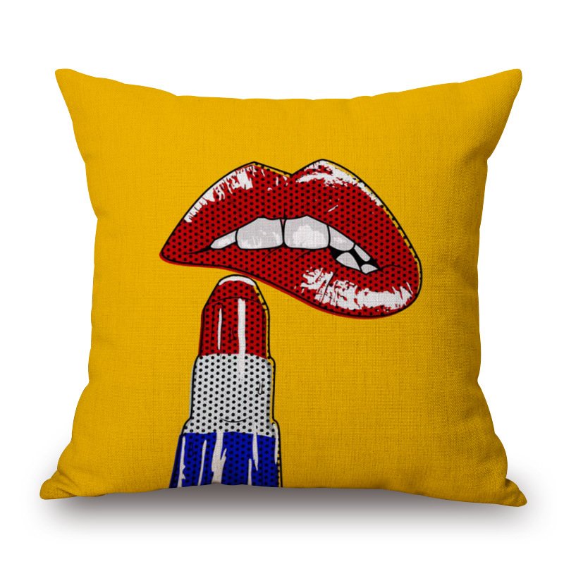 Декоративная подушка Lips Alone Мульти Декоративная подушка Lips Alone Мульти в Твери | Loft Concept