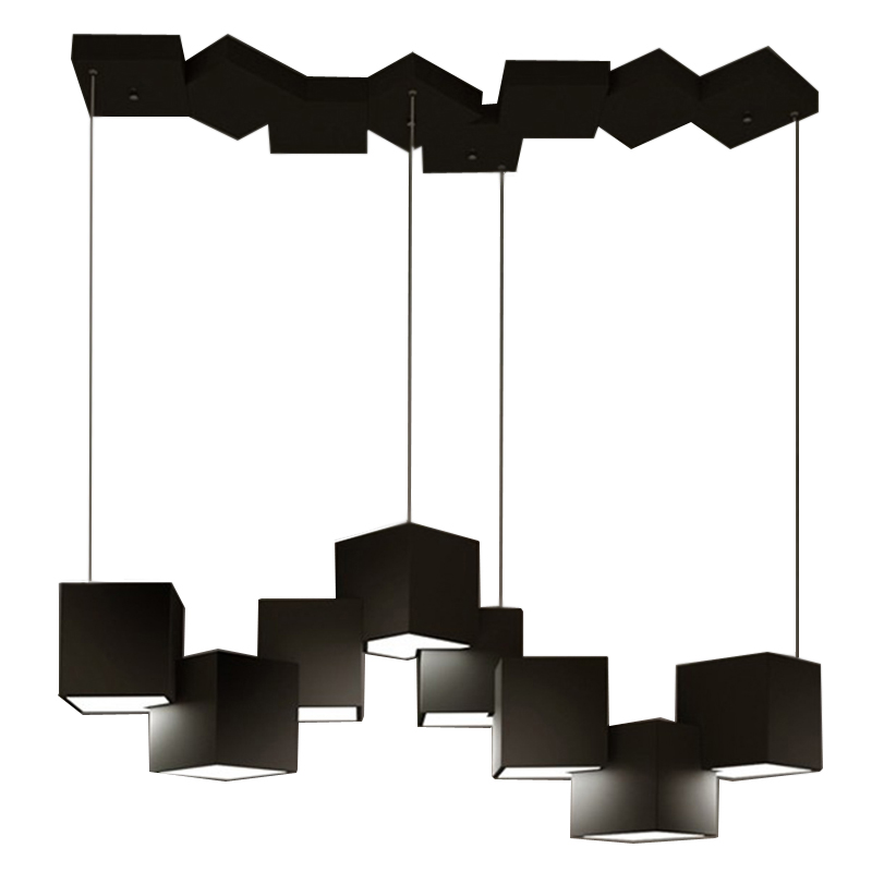 Дизайнерский светодиодный светильник Черный Eight Squares Lamp Черный Дизайнерский светодиодный светильник Черный Eight Squares Lamp Черный в Твери | Loft Concept