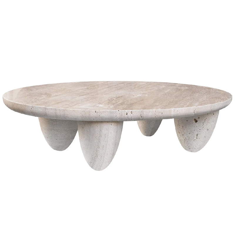 Кофейный стол Marble coffee table LUNARYS Серый Бежево-серый Кофейный стол Marble coffee table LUNARYS Серый Бежево-серый в Твери | Loft Concept