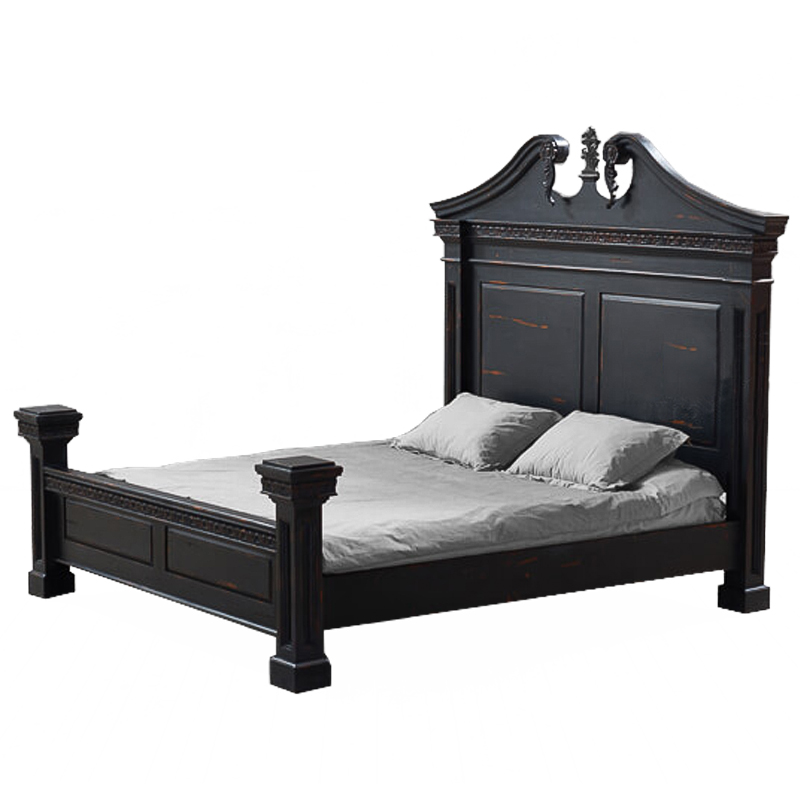 Кровать Gothic Style Bed Черный Кровать Gothic Style Bed Черный в Твери | Loft Concept