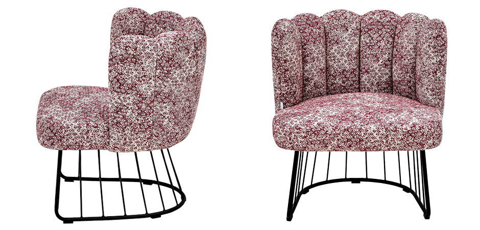 Кресло Noah Armchair cherry-white Кресло Noah Armchair cherry-white - Loft-Concept в Твери