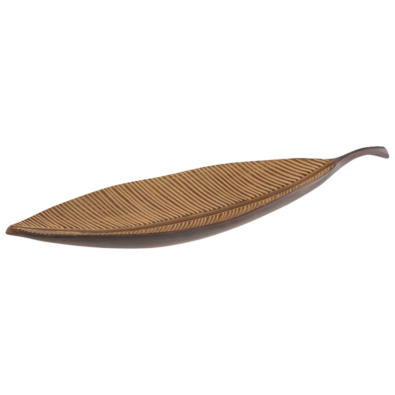 Поднос Leaf salver Коричневый Поднос Leaf salver Коричневый в Твери | Loft Concept