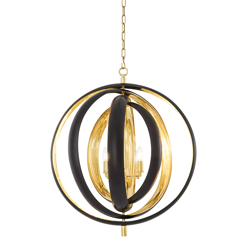 Люстра Eichholtz Chandelier Riley Черный Золотой Люстра Eichholtz Chandelier Riley Черный Золотой в Твери | Loft Concept