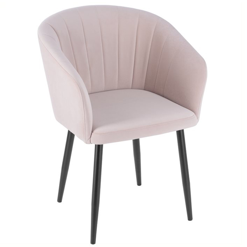 Стул Balsari Chair Розовый пастельный Черный Стул Balsari Chair Розовый пастельный Черный в Твери | Loft Concept