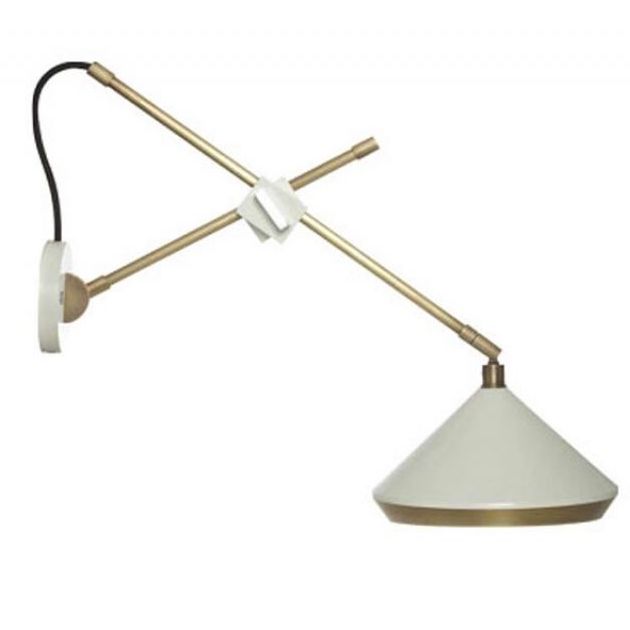 Бра Bert Frank SHEAR SHEAR WALL LIGHT Белый Белый Золотой Бра Bert Frank SHEAR SHEAR WALL LIGHT Белый Белый Золотой в Твери | Loft Concept