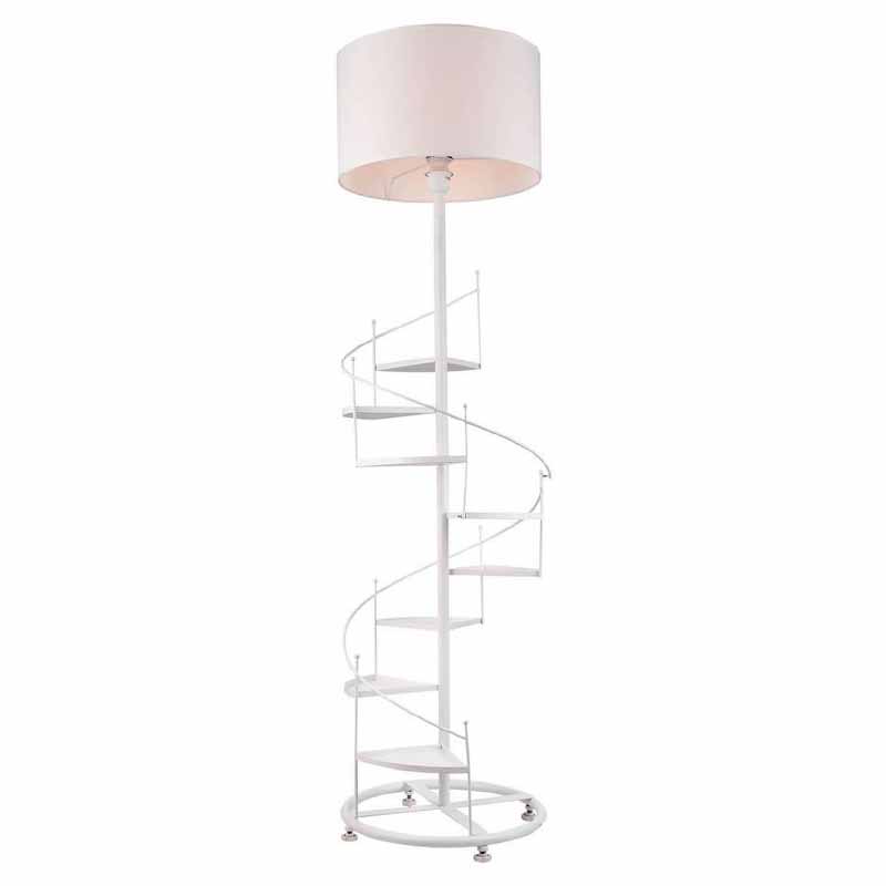 Торшер Spiral Staircase Floor Lamp White Белый Торшер Spiral Staircase Floor Lamp White Белый в Твери | Loft Concept