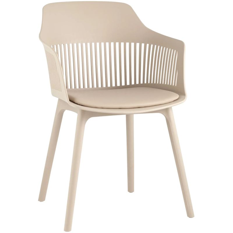 Стул Crocus Chair Бежевый цвет Велюровая подушка Бежевый Стул Crocus Chair Бежевый цвет Велюровая подушка Бежевый в Твери | Loft Concept