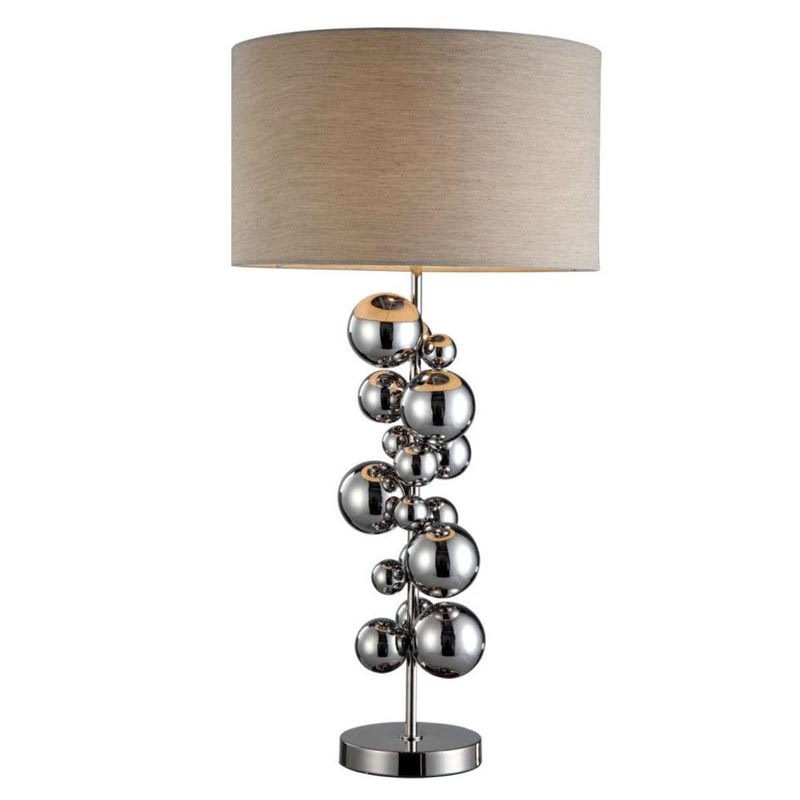 Настольная лампа Chrome Bubbles Table Lamp Темный хром Настольная лампа Chrome Bubbles Table Lamp Темный хром в Твери | Loft Concept