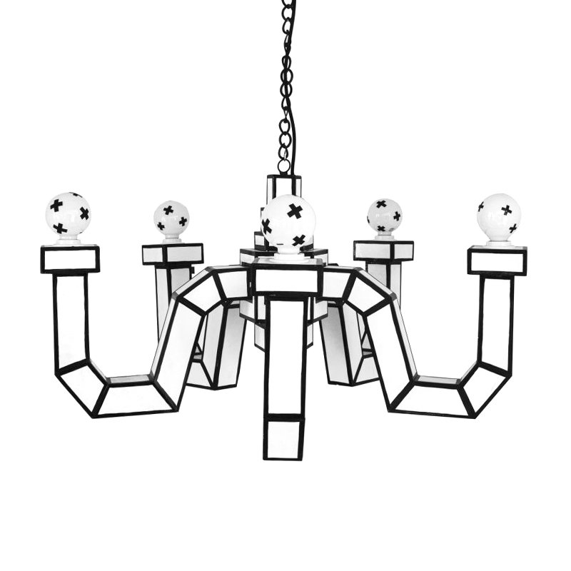 Люстра Seletti Cut & Paste Белый Черный Люстра Seletti Cut & Paste Белый Черный в Твери | Loft Concept