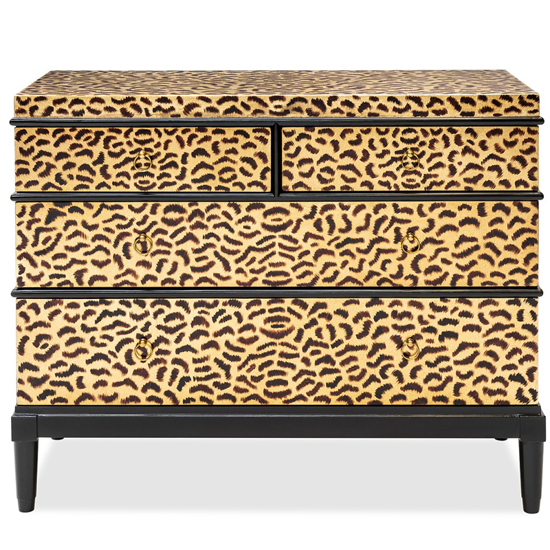 Комод DRESSER KRIZIA leopard Карамель Черный Комод DRESSER KRIZIA leopard Карамель Черный в Твери | Loft Concept
