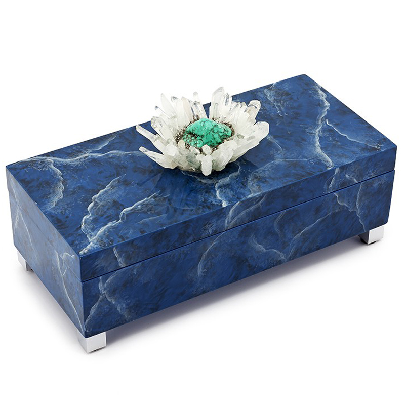 Шкатулка BOX KRIZIA BLUE Сапфирово-синий Шкатулка BOX KRIZIA BLUE Сапфирово-синий в Твери | Loft Concept