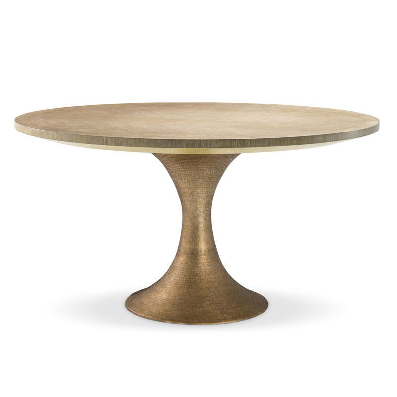 Обеденный стол Eichholtz DINING TABLE MELCHIOR ROUND brass Латунь Обеденный стол Eichholtz DINING TABLE MELCHIOR ROUND brass Латунь в Твери | Loft Concept