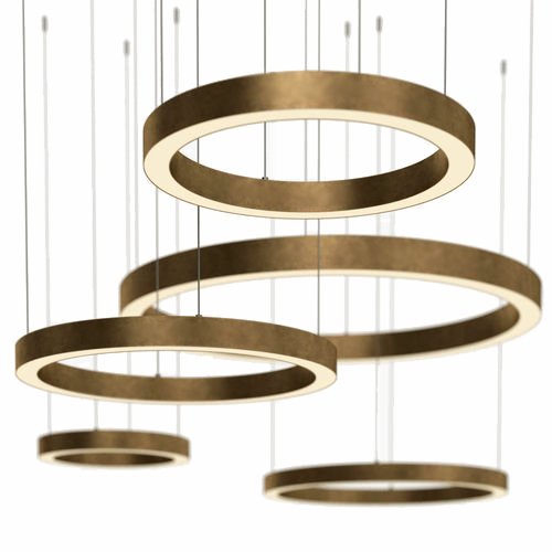Люстра Light Ring Horizontal von Henge Глянцевое золото Латунь Люстра Light Ring Horizontal von Henge Глянцевое золото Латунь в Твери | Loft Concept