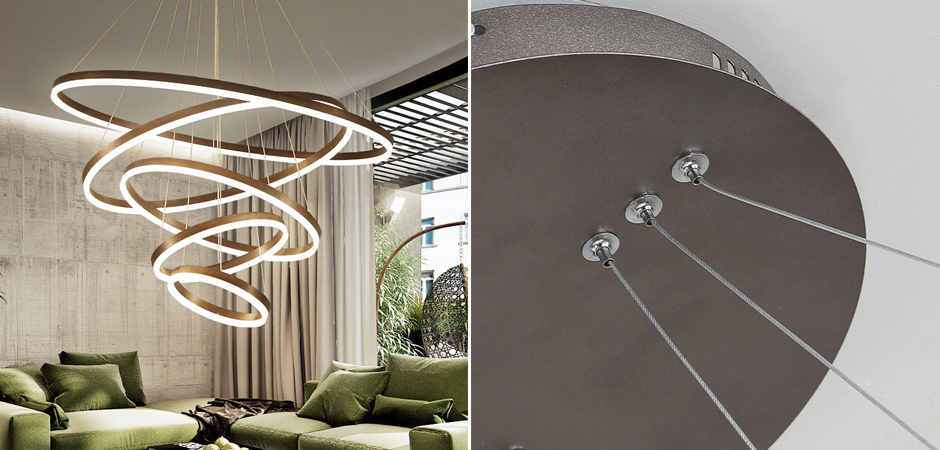 Люстра Ribbon Circles Chandelier - фото №1