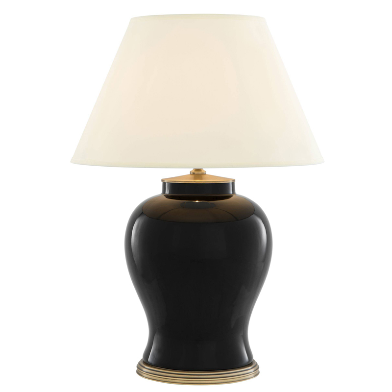 Настольная лампа Eichholtz Table Lamp Mundon Белый Черный Латунь Античная полированная Настольная лампа Eichholtz Table Lamp Mundon Белый Черный Латунь Античная полированная в Твери | Loft Concept