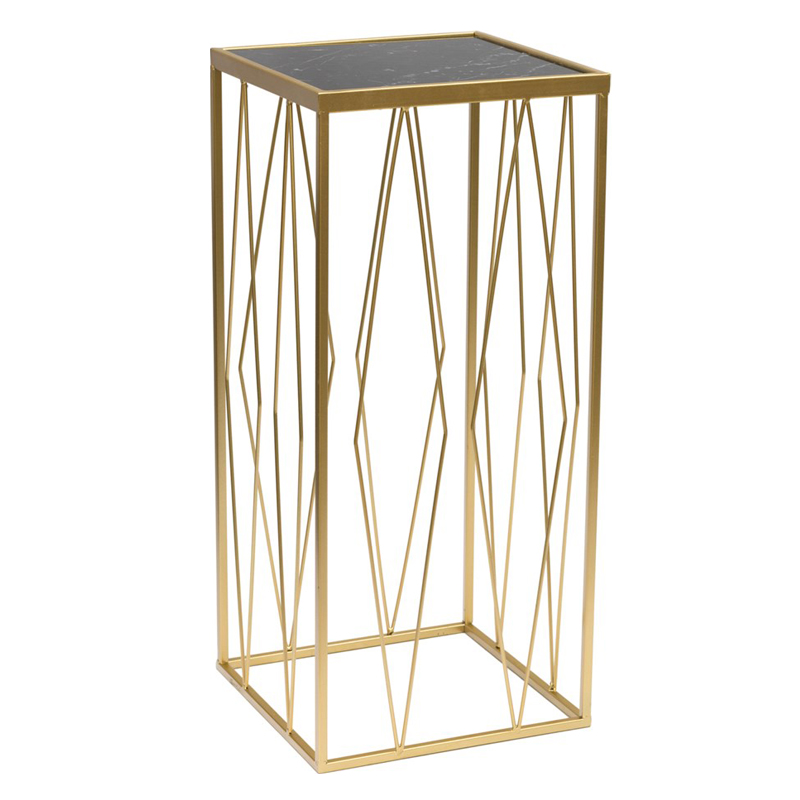 Подставка Geometric Interior Stand чёрный мрамор Золотой Черный Мрамор Nero Подставка Geometric Interior Stand чёрный мрамор Золотой Черный Мрамор Nero в Твери | Loft Concept