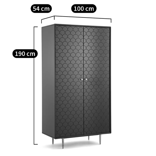 Шкаф двухдверный Scale Ornament Blue Wardrobe Шкаф двухдверный Scale Ornament Blue Wardrobe в Твери