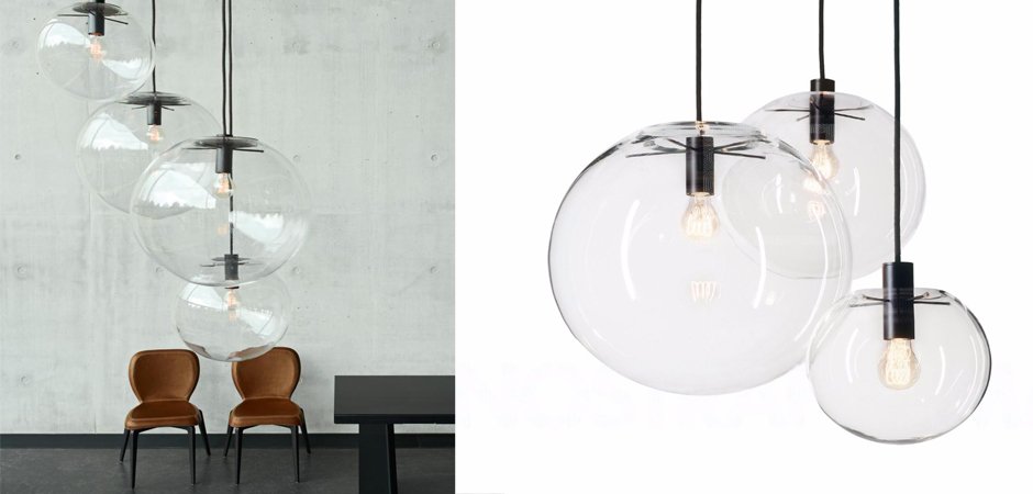 Подвесной светильник Selene Glass Ball Ceiling Lights Подвесной светильник Selene Glass Ball Ceiling Lights - Loft-Concept в Твери