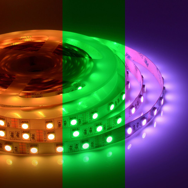 Светодиодная лента 5м 14,4W/m 60LED/m 5050SMD разноцветная Белый Светодиодная лента 5м 14,4W/m 60LED/m 5050SMD разноцветная Белый в Твери | Loft Concept