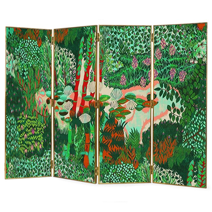 Ширма Jim Thompson MELUSINE Sweet Nymph Красный Зеленый Ширма Jim Thompson MELUSINE Sweet Nymph Красный Зеленый в Твери | Loft Concept