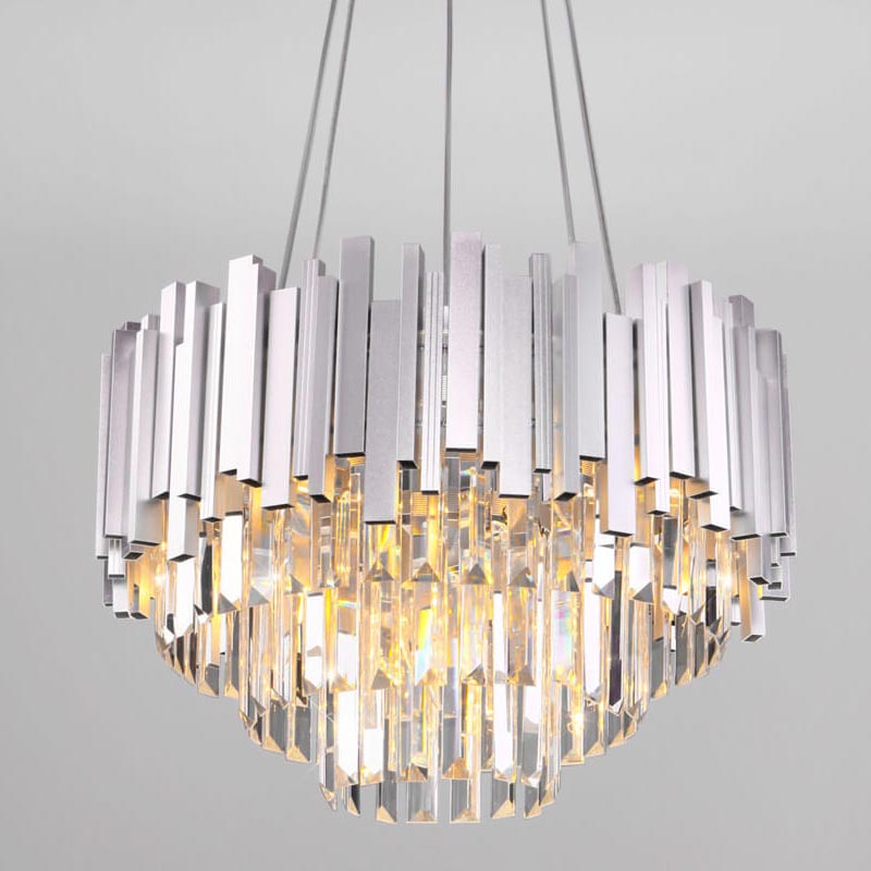 Люстра Lettice Crystal Chandelier Прозрачный (Transparent) Хром Люстра Lettice Crystal Chandelier Прозрачный (Transparent) Хром в Твери | Loft Concept