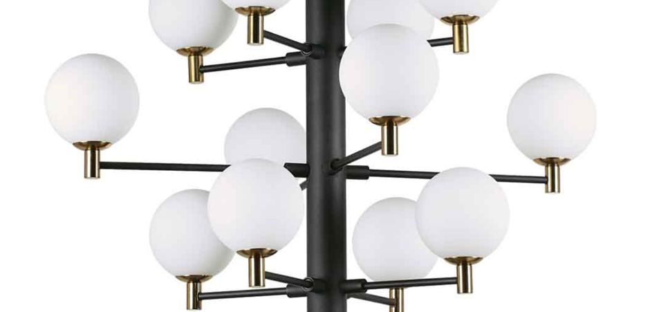 Люстра Italian Globe Abstraction Light White and Black 12 Люстра Italian Globe Abstraction Light White and Black 12 - Loft-Concept в Твери