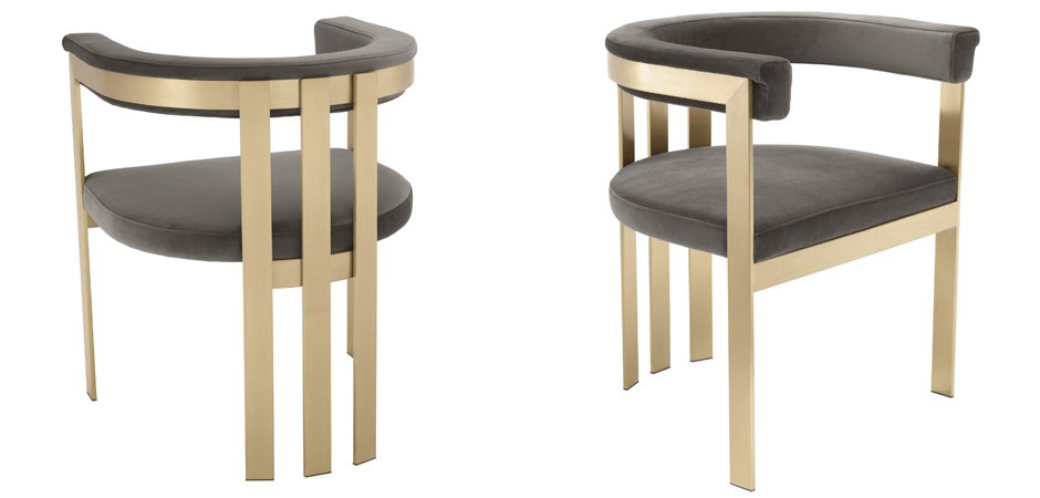 Стул Eichholtz Dining Chair Clubhouse grey Стул Eichholtz Dining Chair Clubhouse grey - Loft-Concept в Твери