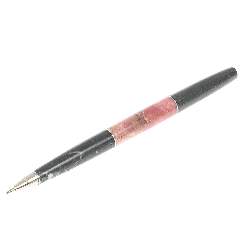 Ручка шариковая из натуральных камней Родонит Змеевик Stone Pens Розовый Черный Серебряный Ручка шариковая из натуральных камней Родонит Змеевик Stone Pens Розовый Черный Серебряный в Твери | Loft Concept