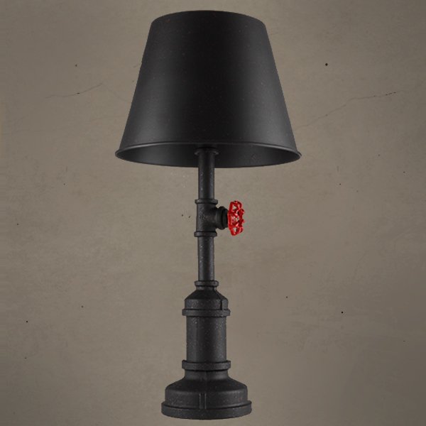 Настольная лампа Table Lamp Red Water Tap Cone Черный Настольная лампа Table Lamp Red Water Tap Cone Черный в Твери | Loft Concept