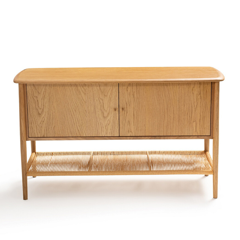 Комод с 2-мя дверцами и полкой из пеньковой веревки Espen Chest of drawers Светлый дуб Комод с 2-мя дверцами и полкой из пеньковой веревки Espen Chest of drawers Светлый дуб в Твери | Loft Concept