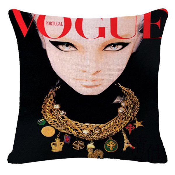 Декоративная подушка VOGUE I Мульти Черный Красный Декоративная подушка VOGUE I Мульти Черный Красный в Твери | Loft Concept