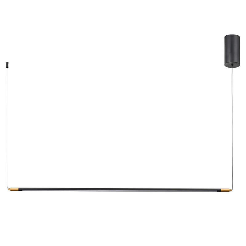 Подвесной светильник Drawing Line Gold Black Linear Золотой Черный в Твери | Loft Concept 