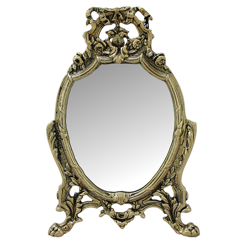 Зеркало настольное в бронзовой раме Majestic Bronze Mirrors Бронза Зеркало настольное в бронзовой раме Majestic Bronze Mirrors Бронза в Твери | Loft Concept